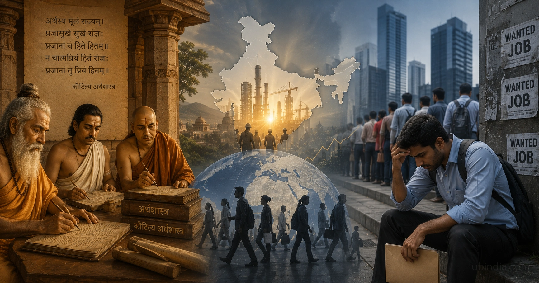 रोजगार व लोक-कल्याण केन्द्रित प्राचीन अर्थ-चिन्तन